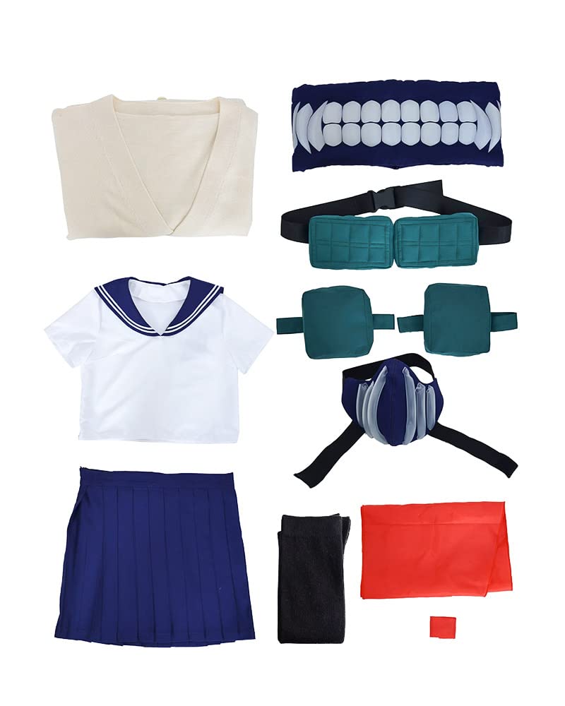 miccostumes Women's Costume Student Cosplay Deluxe JK School Uniform With Mask Scarf And Leg-straps (S) - Image 5